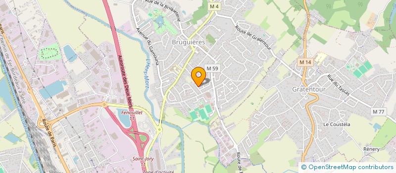 localisation de l'entreprise MONSIEUR MAXIME ROBINI  BRUGUIERES