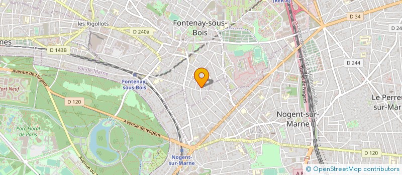 localisation de l'entreprise MONSIEUR MAXIME ROBION à FONTENAY-SOUS-BOIS