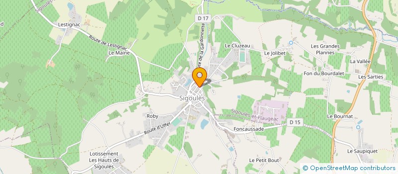 localisation de l'entreprise MONSIEUR MAXIME ROCHES à SAUSSIGNAC