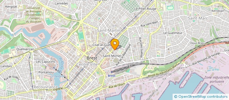localisation de l'entreprise MONSIEUR MAXIME RODDIER à BREST