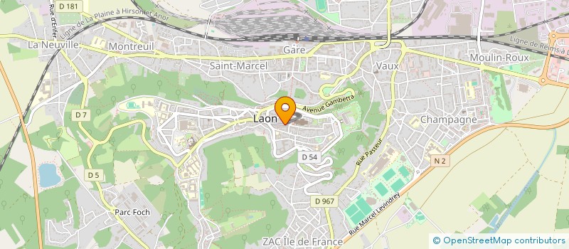 localisation de l'entreprise MONSIEUR MAXIME ROHART  LAON