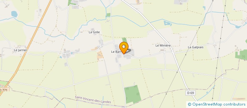 localisation de l'entreprise MONSIEUR MAXIME ROINE  SAINT-VINCENT-DES-LANDES