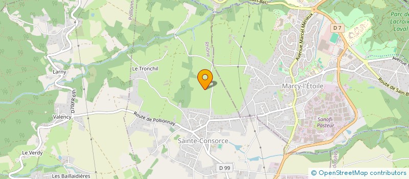 localisation de l'entreprise MONSIEUR MAXIME ROLLIN  SAINTE-CONSORCE