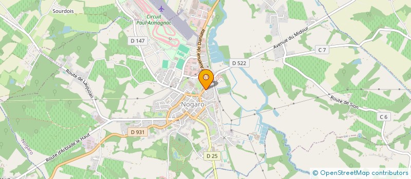 localisation de l'entreprise MONSIEUR MAXIME ROMA  NOGARO