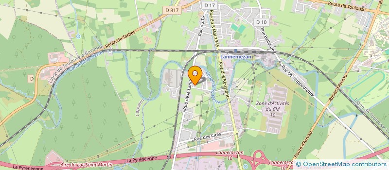 localisation de l'entreprise MONSIEUR MAXIME ROMAIN PASCAL MILHE  LANNEMEZAN