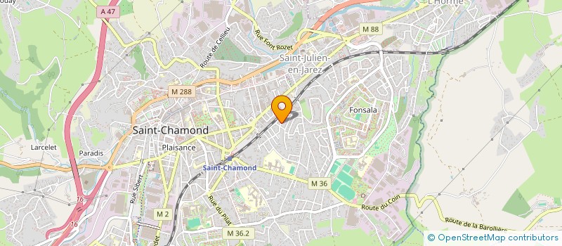 localisation de l'entreprise MONSIEUR MAXIME ROMEAS  SAINT-CHAMOND