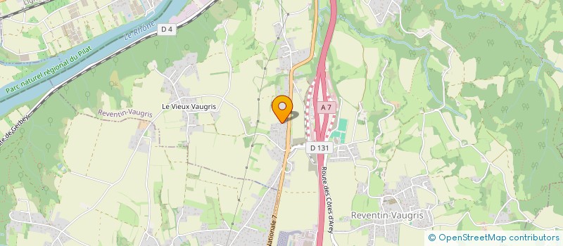 localisation de l'entreprise MONSIEUR MAXIME RONJAT  REVENTIN-VAUGRIS