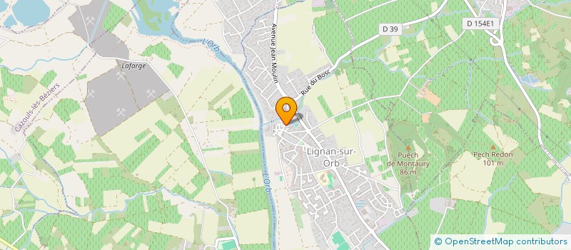 localisation de l'entreprise MONSIEUR MAXIME ROUANET  LIGNAN-SUR-ORB