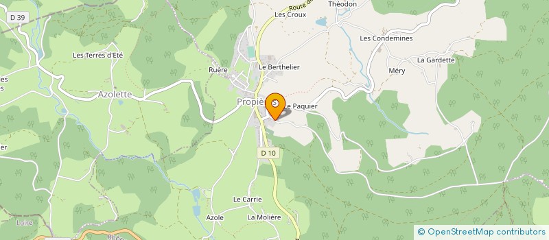 localisation de l'entreprise MONSIEUR MAXIME ROUDIL  PROPIERES