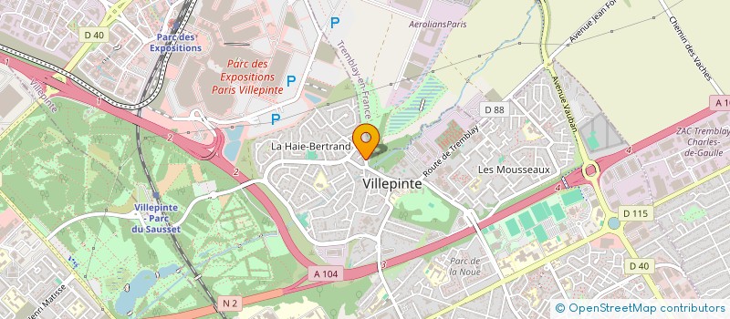 localisation de l'entreprise MONSIEUR MAXIME ROUSSEAU à VILLEPINTE