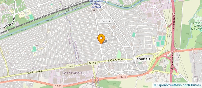 localisation de l'entreprise MONSIEUR MAXIME ROUSSEAU  VILLEPARISIS