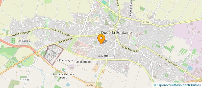 localisation de l'entreprise MONSIEUR MAXIME ROUSSEAU  DOUE-EN-ANJOU