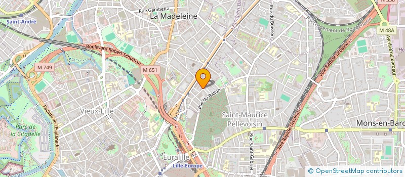 localisation de l'entreprise MONSIEUR MAXIME ROUSSEL à LA MADELEINE