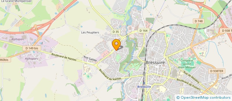 localisation de l'entreprise MONSIEUR MAXIME ROUSSELARD  BRESSUIRE