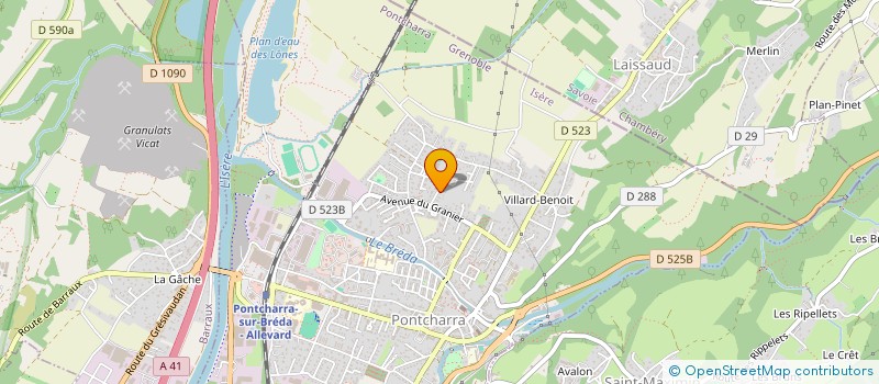 localisation de l'entreprise MONSIEUR MAXIME ROUX  PONTCHARRA