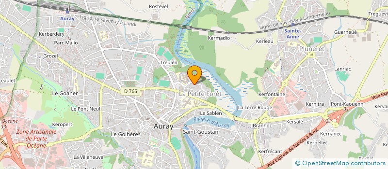 localisation de l'entreprise MONSIEUR MAXIME ROY à AURAY