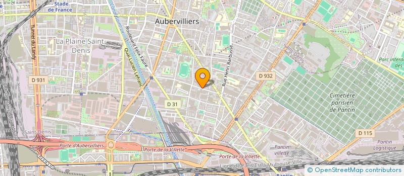 localisation de l'entreprise MONSIEUR MAXIME RUIZ  AUBERVILLIERS