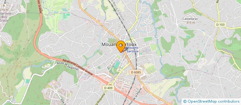 localisation de l'entreprise MONSIEUR MAXIME SAILLY  MOUANS-SARTOUX