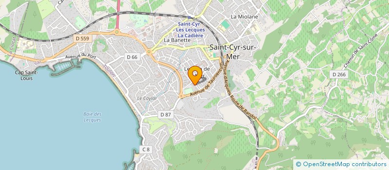 localisation de l'entreprise MONSIEUR MAXIME SANT à SAINT-CYR-SUR-MER