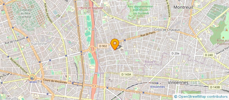 localisation de l'entreprise MONSIEUR MAXIME SANZ  MONTREUIL