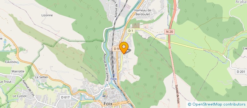 localisation de l'entreprise MONSIEUR MAXIME SARRAUTE à FOIX