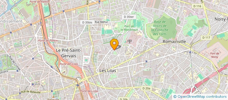 localisation de l'entreprise MONSIEUR MAXIME SASSIER à LES LILAS