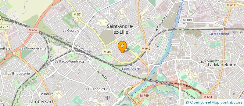 localisation de l'entreprise MONSIEUR MAXIME SAUVET  SAINT-ANDRE-LEZ-LILLE