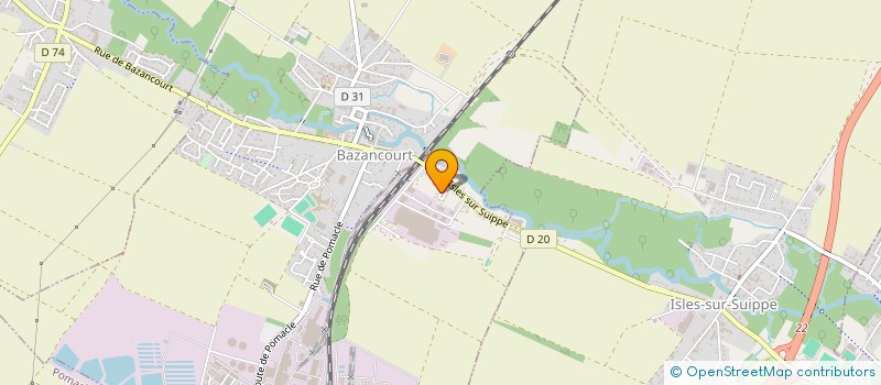 localisation de l'entreprise MONSIEUR MAXIME SAVIO  BAZANCOURT