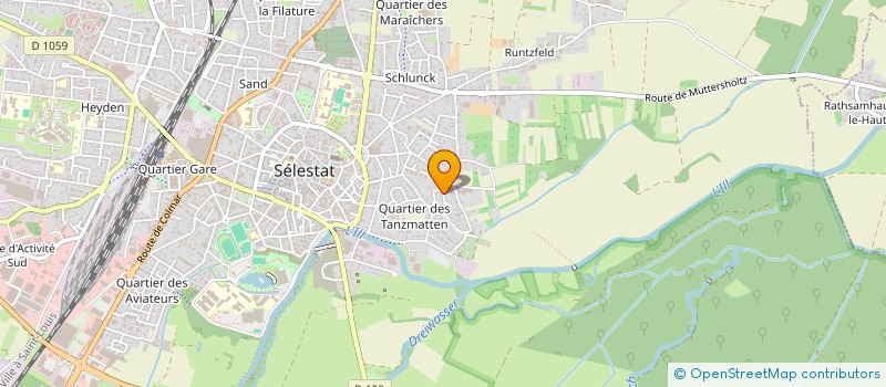 localisation de l'entreprise MONSIEUR MAXIME SCHMITT  SELESTAT