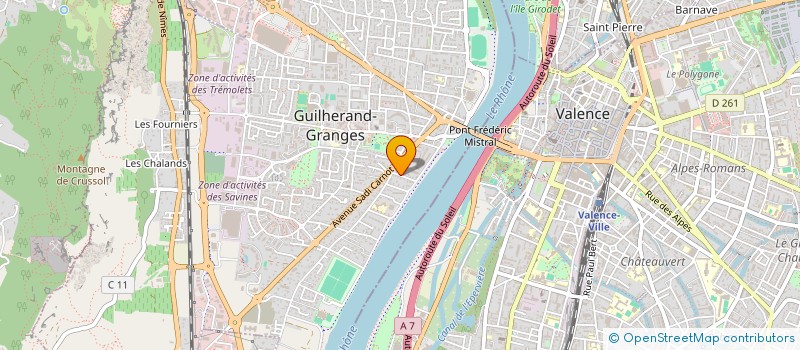 localisation de l'entreprise MONSIEUR MAXIME SERPEILLE  GUILHERAND-GRANGES