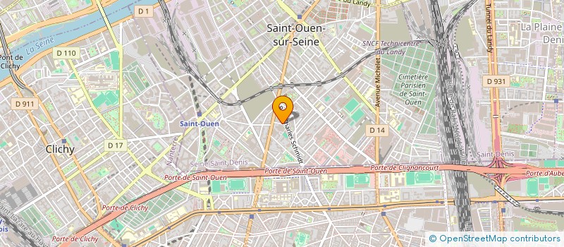 localisation de l'entreprise MONSIEUR MAXIME SICARD à SAINT-OUEN-SUR-SEINE