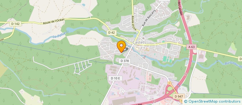 localisation de l'entreprise MONSIEUR MAXIME SIEBERT  CASTETS