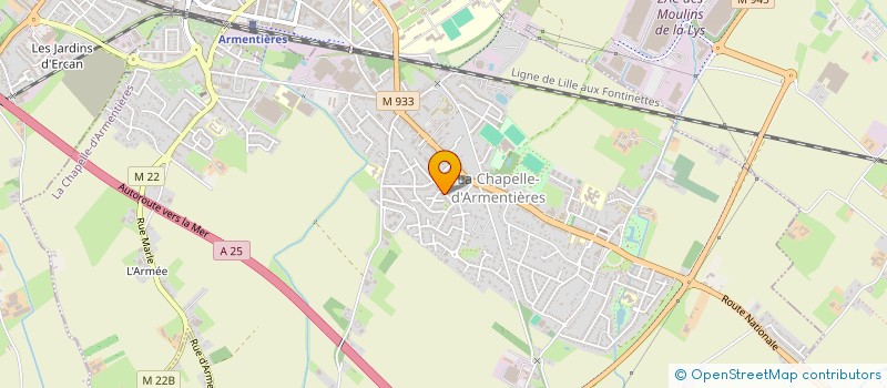 localisation de l'entreprise MONSIEUR MAXIME SPETEBROODT  LA CHAPELLE-D'ARMENTIERES