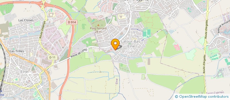 localisation de l'entreprise MONSIEUR MAXIME SPINARD  LATOUR-BAS-ELNE