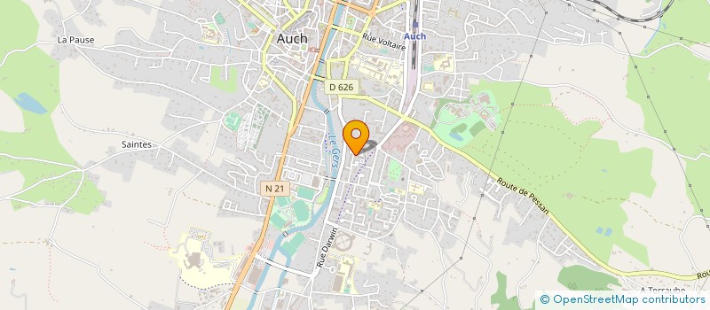 localisation de l'entreprise MONSIEUR MAXIME SUBASHI  AUCH