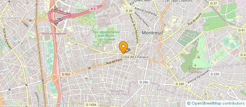localisation de l'entreprise MONSIEUR MAXIME TAJAN  MONTREUIL