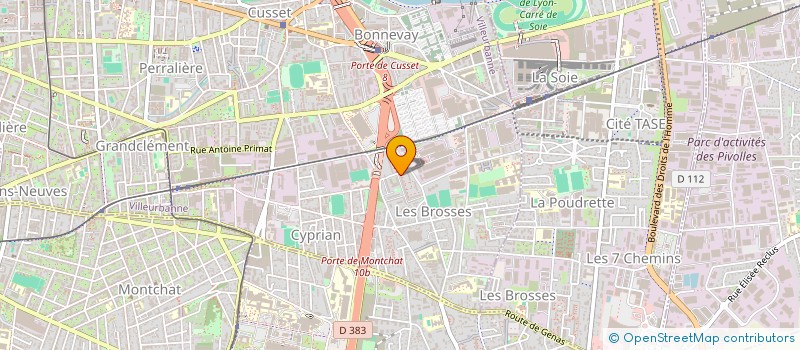 localisation de l'entreprise MONSIEUR MAXIME TARDIEU  VILLEURBANNE