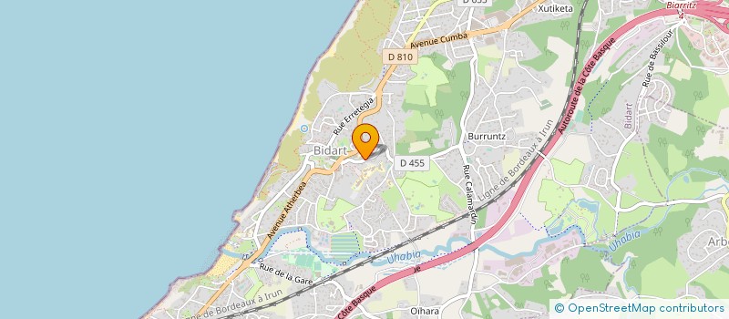 localisation de l'entreprise MONSIEUR MAXIME TATESAUSSE à BIDART