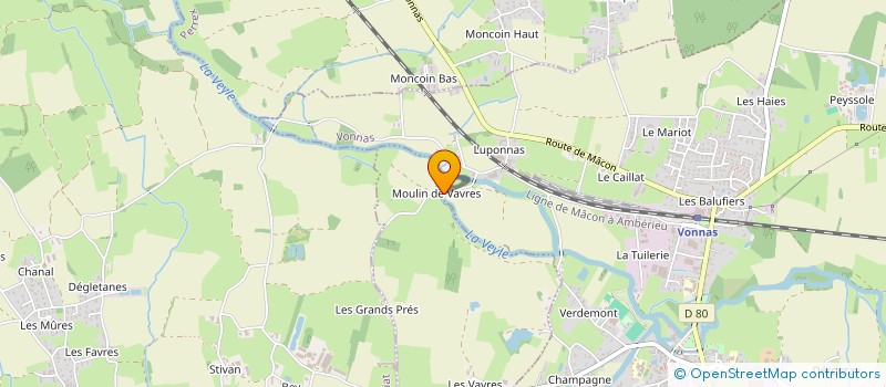 localisation de l'entreprise MONSIEUR MAXIME TERROLLION  VONNAS