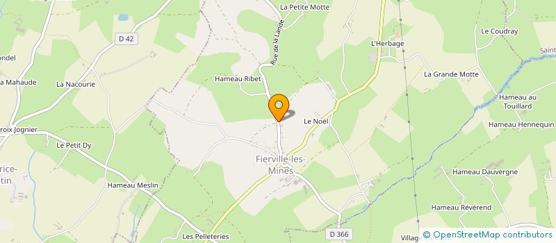 localisation de l'entreprise MONSIEUR MAXIME TESNIERE  FIERVILLE-LES-MINES