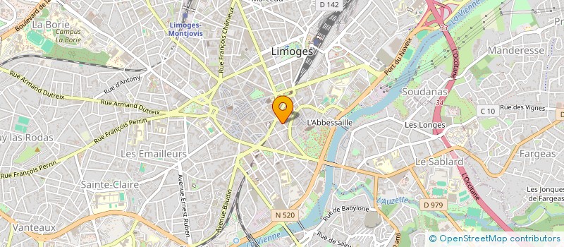 localisation de l'entreprise MONSIEUR MAXIME TESSIER à LIMOGES