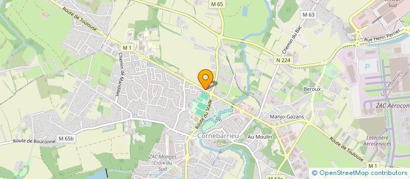 localisation de l'entreprise MONSIEUR MAXIME TEULIERES  CORNEBARRIEU