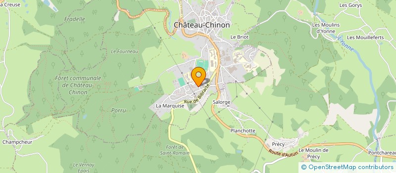 localisation de l'entreprise MONSIEUR MAXIME THAUVIN à CHATEAU-CHINON (VILLE)
