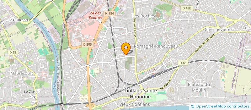 localisation de l'entreprise MONSIEUR MAXIME THENIN  CONFLANS-SAINTE-HONORINE