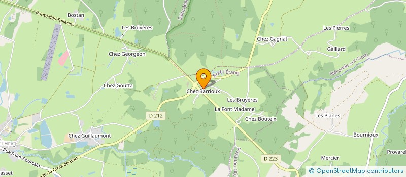 localisation de l'entreprise MONSIEUR MAXIME THESILLAT  BORT-L'ETANG