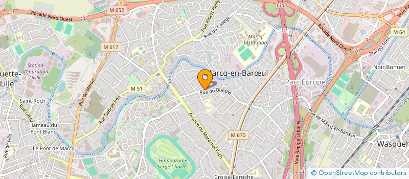 localisation de l'entreprise MONSIEUR MAXIME THEYSGEUR à MARCQ-EN-BARUL