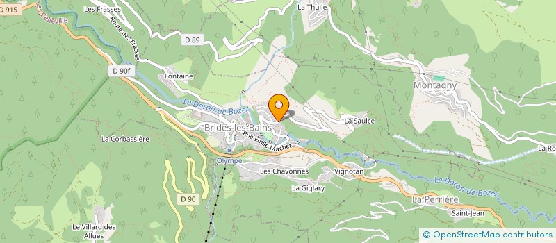 localisation de l'entreprise MONSIEUR MAXIME THOMAS à BRIDES-LES-BAINS