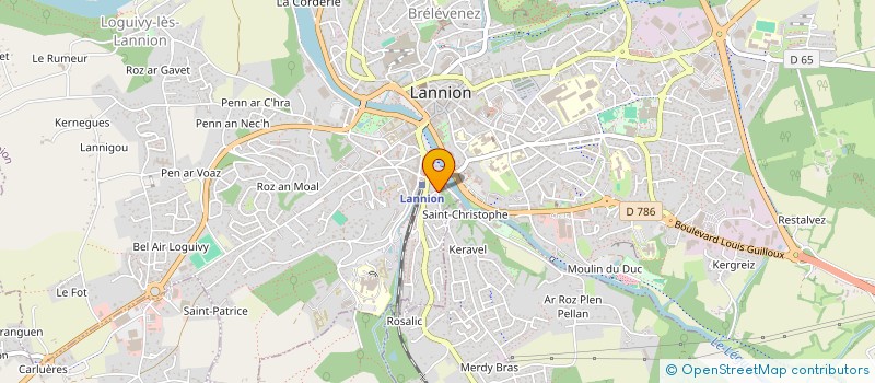 localisation de l'entreprise MONSIEUR MAXIME THOMAS  PLOULEC'H