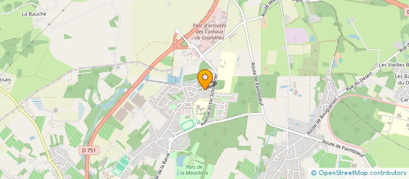 localisation de l'entreprise MONSIEUR MAXIME THOMAS  BOUAYE