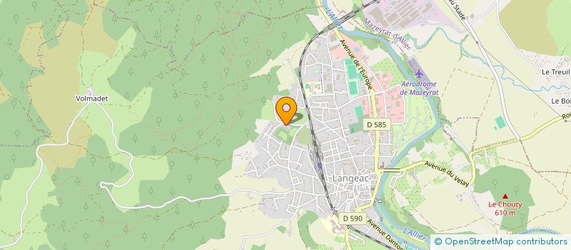 localisation de l'entreprise MONSIEUR MAXIME THOMASSIN  LANGEAC